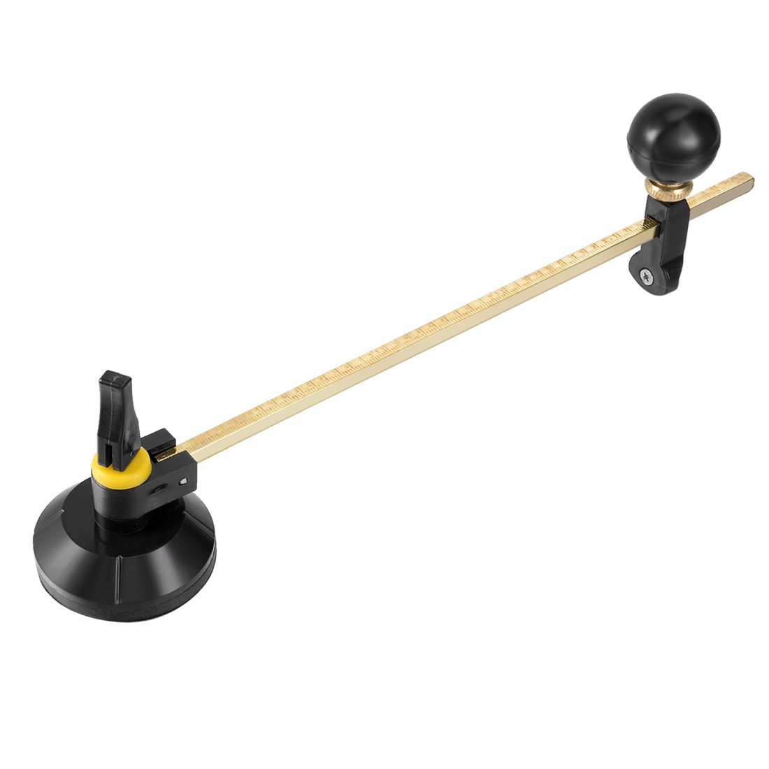 Sourcingmap 60cm Adjustable Compasses Type Glass Circle Circular Cutter with Suction Cup