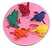 Longzang 5 Mini Flying Birds 3D DIY Silicone Tray Cake Decorating Chocolate Candy Making Clay Sculpture Shaping Mold Tools