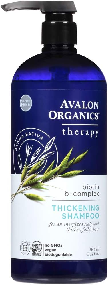 海外直送品Avalon Organics Biotin-B Complex Shampoo, 32 OZ [並行輸入品]