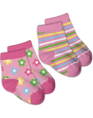 I Play Organic Cotton Socks 2 Pack Pink - Birth - 6 Months
