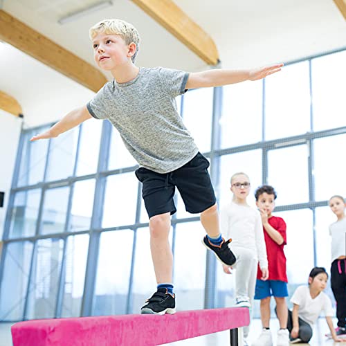 Peakpath 8FT Adjustable Gymnastic Balance Beam,High and Low Level Floor