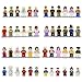 Homecoming Kids 48 Minifigures Building Bricks Community People with Accessories, Building Party Toys Gift