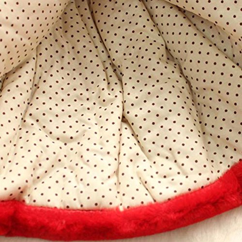 ZLOLIA Baby Clothes Winter Girls Kids 0-2 Year Toddler Flower Outwear Warm Jacket Snowsuit (80, Red)