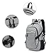Hoperay G-08 Laptop Backpack, Business Lightweight Nylon Water Resistant Multipurpose Shoulder Notebook Backpack with USB Charging Port and Lock Fits Under 17 Inch Laptop and Notebook, Grey