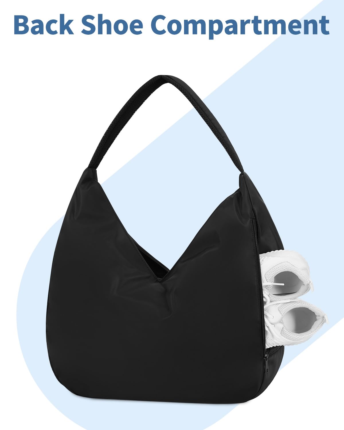 Ceneda Large Gym Bag for Women Sports Duffel Bag with Hidden Yoga Mat Holder & Shoe Compartment Workout Dance Tote Bag with Wet Pocket Overnight Weekender Bag for Travel Yoga