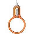 Ringke Buckle Finger Ring Designed for Camera Strap and Phone Strap, Durable Lightweight Universal Ring-Shaped Lanyard - Neon Orange
