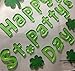 Happy St. Patty's Saint Patrick's Day Shamrock Green Gel Window Clings 22 Count