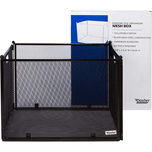 Hanging File Organizer Mesh Box File Organizer Box Supports Letter