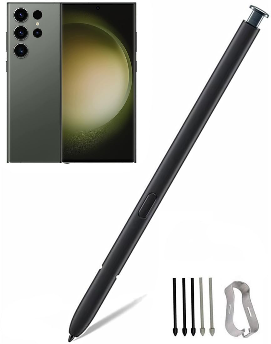 Galaxy S23 Ultra Pen Replacement for Samsung Galaxy S23 Ultra 5G Touch Screen Stylus Pen, S23 S Pen Without Bluetooth Replacement Tips/Nibs (Green)