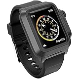Apple Watch Case, TETHYS Waterproof Case for APPLE WATCH 42MM (Sport/Edition 2015) - Black Premium Protection Rugged Body from Drops, scratches and impacts