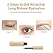 Eyelash Growth Serum - 100% Natural Eyelash Eyebrow Enhancer Lash Growth Serum give you Longer and Thicker Eyelash, Fuller and Healthier Eyebrow - 3ml - No more False Eyelashes & Eyebrow Tattooing
