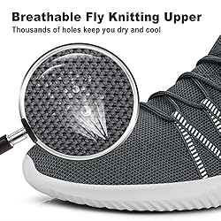 Feethit Mens Slip On Running Shoes Breathable