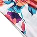 Leadingstar Women's Graceful Floral Party Maxi Dress, Strapless-White Orange Flower