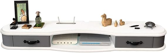 Floating TV Cabinet Wandmontage Medienkonsole Regal Holzspieler