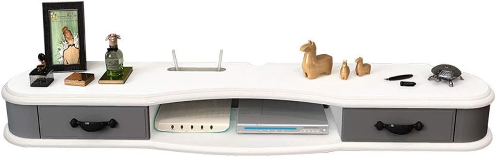 Floating TV Cabinet Wandmontage Medienkonsole Regal Holzspieler