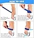 Bunion Corrector Bunion Relief Protector Sleeves Kit, Big Toe Corrector Straightener Separator Treat Pain in Hallux Valgus, Big Toe Joint, Hammer Toe, Splint Aid Surgery Treatment (Blue White Splints)