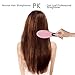 Hair straightening Brush, Oak Leaf Hair Straightener Brush Electric Heating Ceramic Comb, Pink, Working Temperature ranging 356-446℉