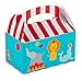 Treat Boxes - 24-Pack Paper Party Favor Boxes, Circus Carnival Design Goodie Boxes for Birthdays and Events, 2 Dozen Party Gable Boxes, 6 x 3.3 x 3.6 Inches