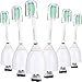 Jiuzhoudeal Toothbrush Replacement Heads Compatible with Philips Sonicare Electric Toothbrush, 6 Pack, White