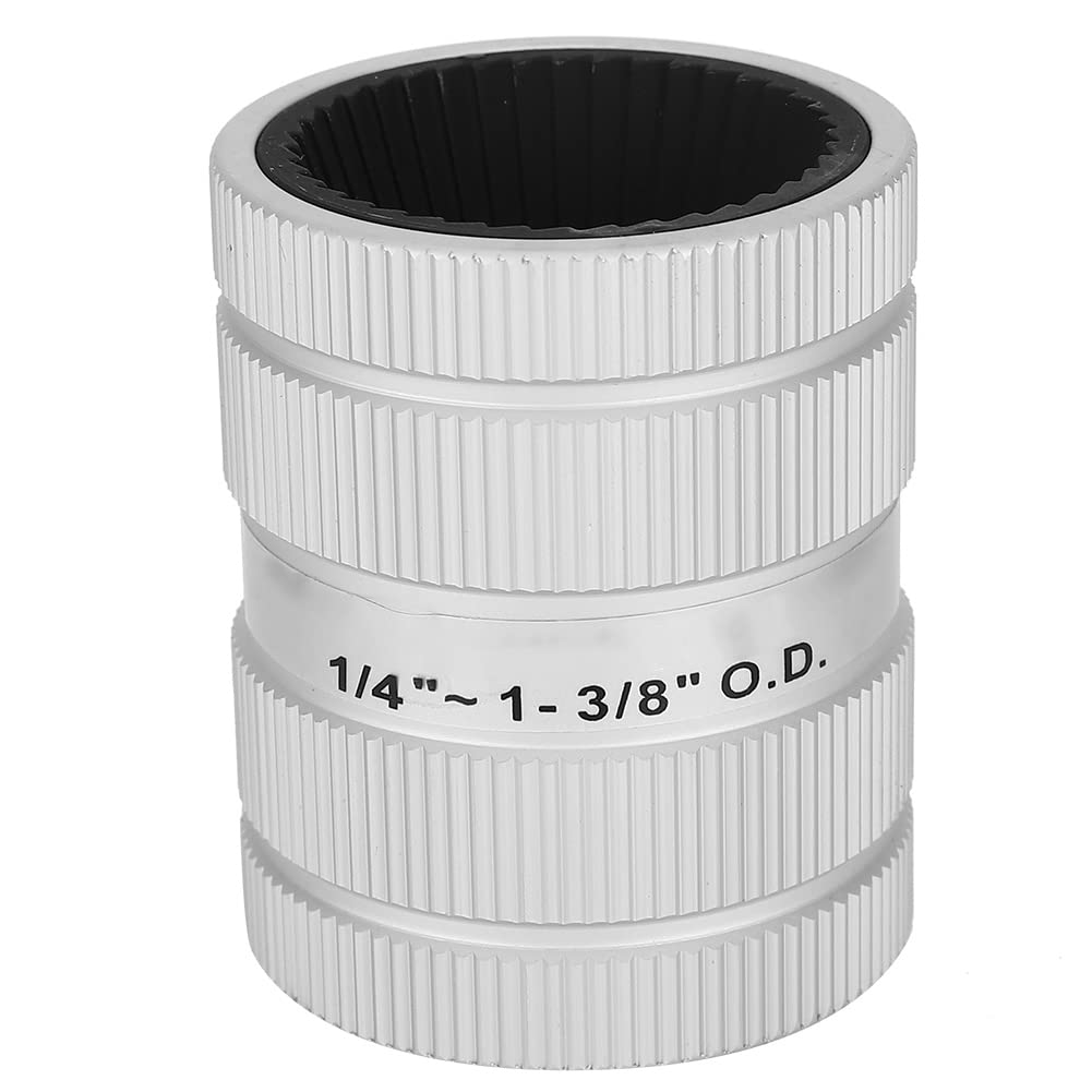 Pipe Deburring Tool, Stainless Steel Inner Outer Reamer, 1/4in-1 3/8in, 3 Angle Scraper