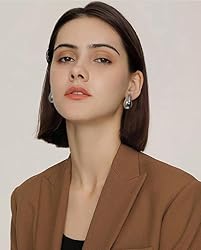 Teardrop Necklace Earrings Chunky Gold Hoop
