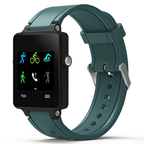 QGHXO Band for Garmin Vivoactive, Soft Silicone Replacement Watch Band for Garmin Vivoactive/Vivoactive Acetate (No Tracker, Replacement Bands Only) - Thumbnail 2