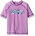 Kanu Surf Girls' Karlie UPF 50+ Sun Protective Rashguard Swim Shirt, Melanie Purple, Large (12)
