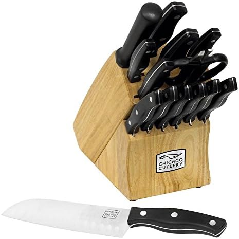 Kitchen &amp; Steak Chicago Cutlery Metropolitan 15-Piece Block Knife Set, New,
