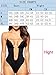 LAZAWG Women's Full Body Shaper Thong Convertible Seamless U Plunge Body Suit.,Black,Size X-Large / 38