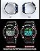 Jewtme Men Outdoor English Talking Watch LED Digital Military Wristwatch with Silicone Band Voice Broadcast Time Watches-red