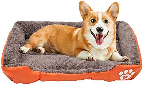 Auboa Small Medium Large Dog Cat Bed Extra Plush Sofa Style Couch with Pillow for Pet House Crate Kennel