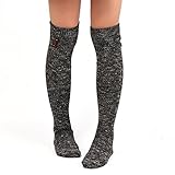 Long Socks,Haoricu Women Socks Warm Over Knee High Boots Long Socks (Dark Gray)