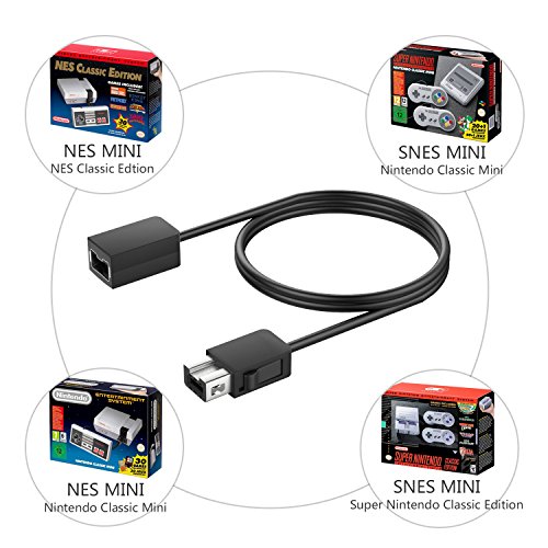 image for MoKo Extension Cable for SNES Classic Controller, [2 Pack] 3M (10ft) E