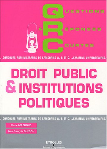 QRC de droit public et institutions politiques