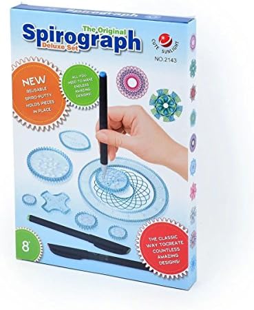Spirograph Drawing Set with 3pcs Pens for Kids
