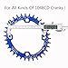 ColorGo Oval Narrow Wide Chainrings 104BCD 32T/34T/36T Single Speed Chain Rings For MTB/BMX Balck /Red/Blue/Green