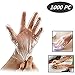 1000 Pcs Large Plastic Disposable Gloves for Kitchen Cooking Cleaning Safety Food Handling Gloves Powder & Sulfur Free