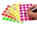 ChromaLabel 3/4 Inch Circle Sticker Labels, High Visibility Round Colored Stickers, Permanent Colored Dot Stickers - 1200 Sticky Dots per Variety Pack, 5 Assorted Colors