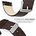 MoKo Watch Band Compatible with Samsung Galaxy Watch 46mm /Gear S3 Frontier, Classic/Galaxy Watch 3 45mm Smartwatch, 22mm Leather Bands Bracelet Sports Strap,Brown