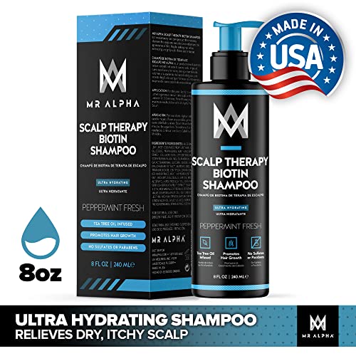 Scalp Therapy Shampoo, 8oz Ultra Hydrating With Natural Tea Tree Oil