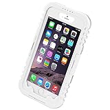 iPhone 6 Plus Waterproof Case, iThroughTM iPhone 6s Plus Waterproof Case, Dust Proof, Snow Proof, Shock Proof Case, Heavy Duty Carrying Cover Case for iPhone 6 Plus, iPhone 6S Plus 5.5 inch (White-1)