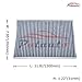 POTAUTO MAP 3005C (CF10368) Activated Carbon Car Cabin Air Filter Replacement for AUDI A4 QUATTRO A6 QUATTRO ALLROAD QUATTRO RS4 RS6 S4 S6