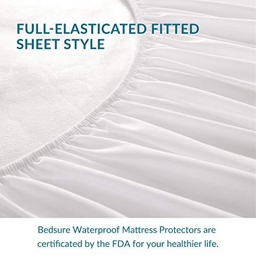 image for Bedsure Waterproof Mattress Protector Queen- Hypoallergenic Breathable