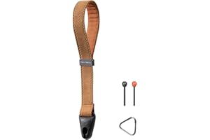 PGYTECH Camera Wrist Strap for Photographers Adjustable Quick Release Camera Hand Strap for Sony, Nikon, Canon, Gopro(Brown)