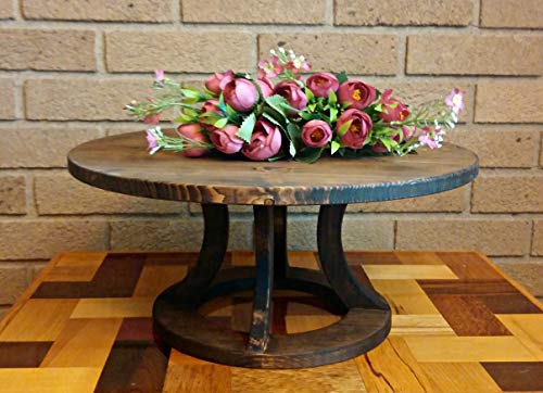 image for Mitten Made Woodcrafts, L.L.C Round Wood Wedding Cake Stand, Reclaimed