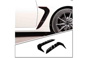CHEAYAR Car Front Fender Side Air Flow Fender Vent Cover Trim Compatible for Subaru BRZ Scion FR-S Toyota GT86 Fender Side Vents Mesh ABS Sticker Hole Shark Grille 2022 Year (Glossy Black Style)