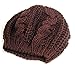 JOVANA New Arrival Top Fashion Winter Warm Women Lady Yong Girls Baggy Beret Chunky Knit Knitted Braided Beanie Hat Ski Cap Crochet Knitted Hat Knitted Crochet Oversized Slouch Hat for Women (Brown)