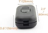 SFTlite Torpedo Switch 2Packs Double Pole Inline Switch for Lamps Small view 5