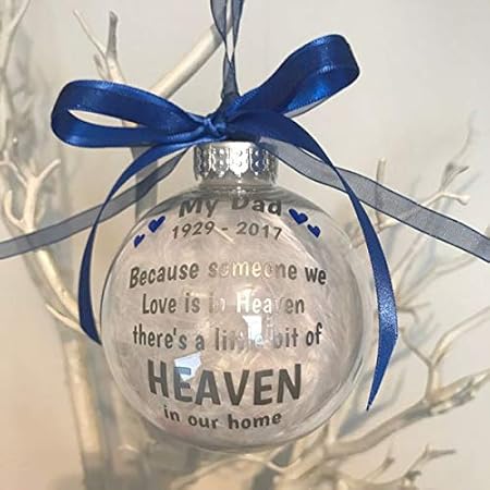 dad memorial christmas bauble