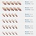 40pcs UL Listed Copper Wire Lugs, 6 Types Heavy Duty Wire Lugs Battery Cable Closed Ends Bare Copper Eyelets Tubular Ring Terminal Connectors Assortment Kit